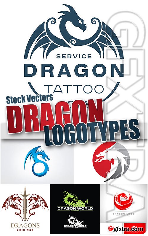 Dragon logo - Stock Vectors