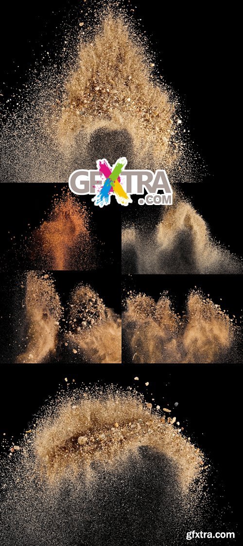 Stock Photo - Sand Explosion Backgrounds