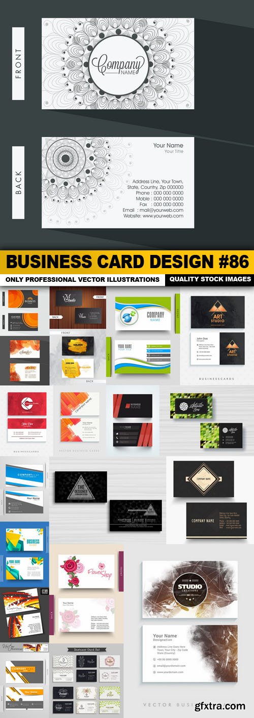Business Card Design #86 - 20 Vector