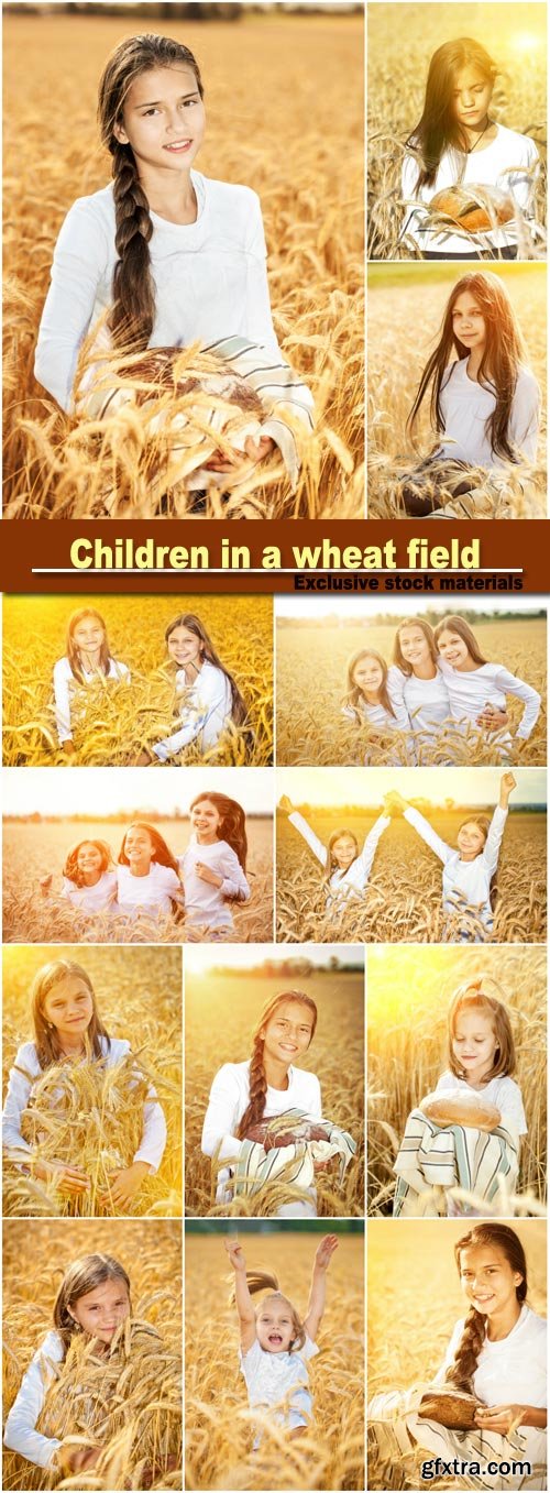 Children in a Wheat Field, Bread 16xJPG