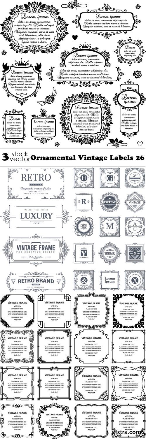 Vectors - Ornamental Vintage Labels 26