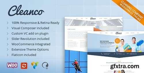 ThemeForest - Cleanco v1.4.5 - Cleaning Company WordPress Theme - 9460728