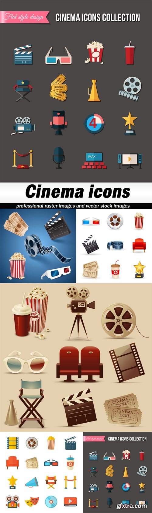 Cinema icons-5xEPS