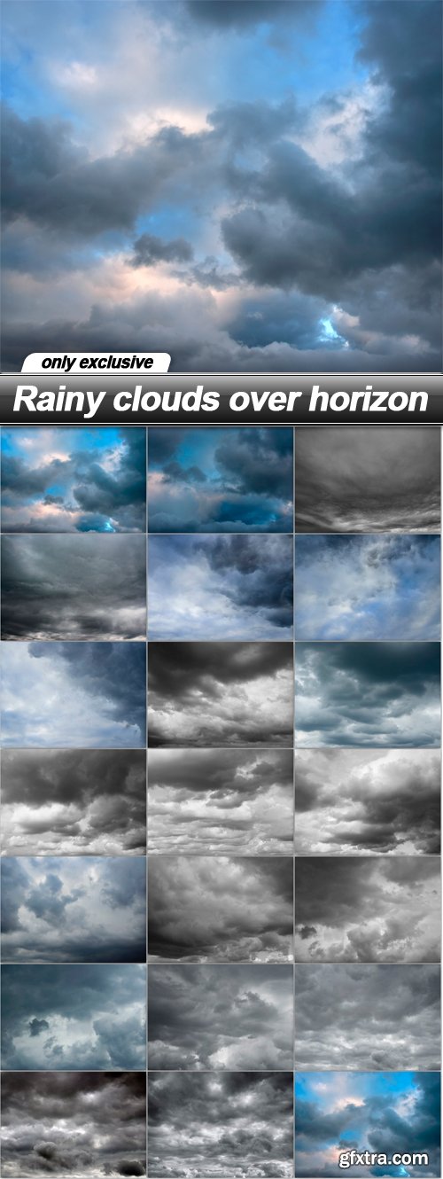Rainy clouds over horizon - 20 UHQ JPEG