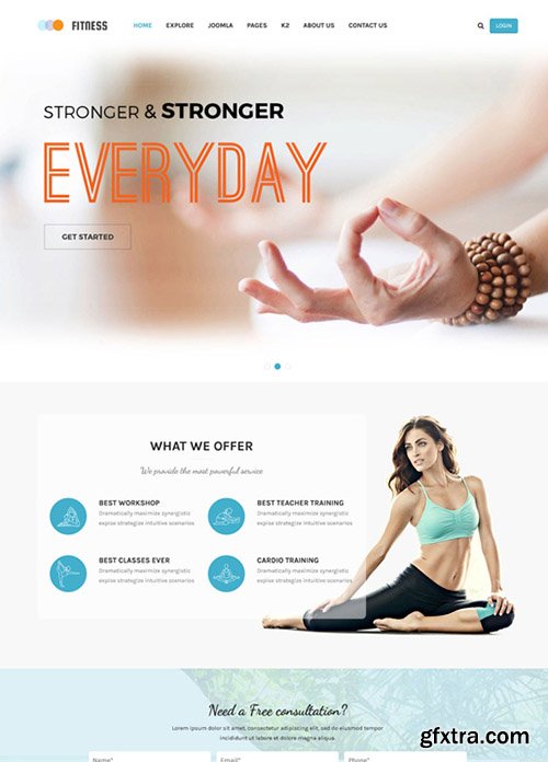 SmartAddons - SJ Fitness v1.0.0 - A Responsive Joomla 3.5.x Yoga Center Template