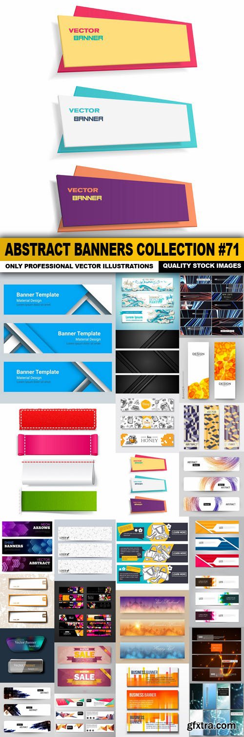 Abstract Banners Collection #71 - 25 Vectors