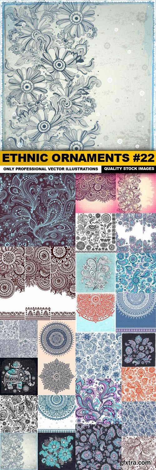 Ethnic Ornaments #22 - 25 Vector
