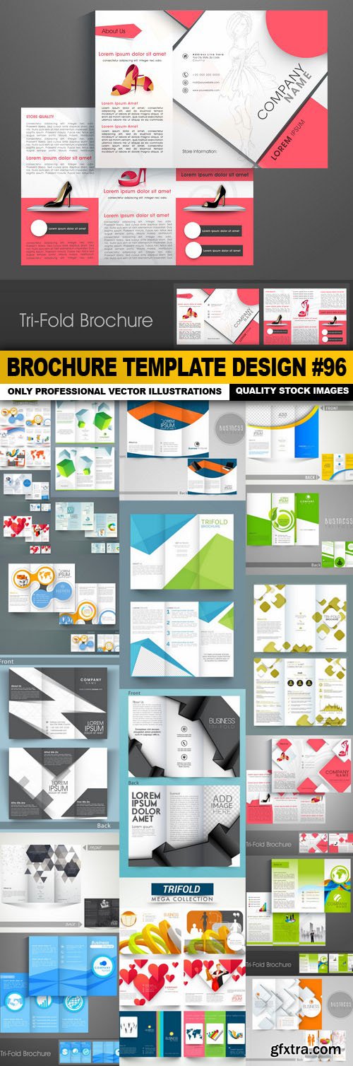 Brochure Template Design #96 - 20 Vector