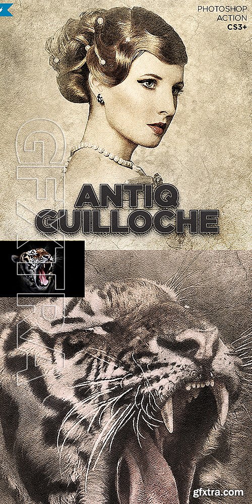 GraphicRiver - Antiq Guilloche Photoshop Action 15956802