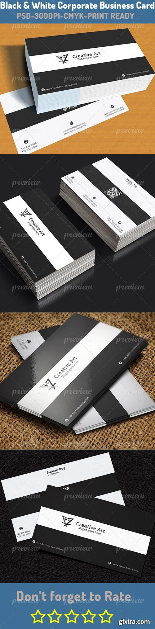 CodeGrape Black & White Business Card 3654
