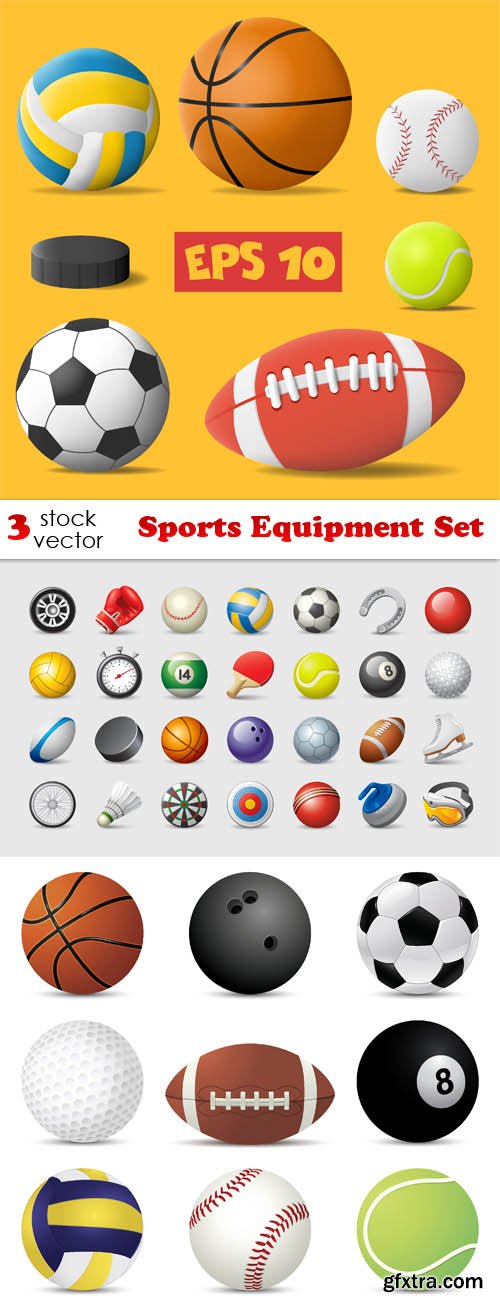 Vectors - Sports Equipment Set