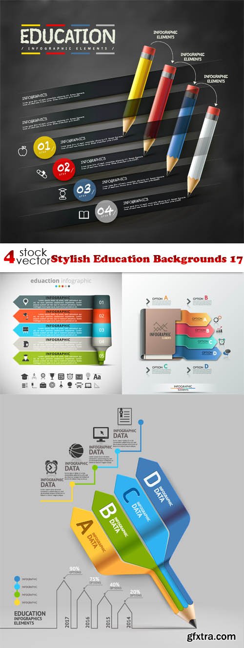 Vectors - Stylish Education Backgrounds 17