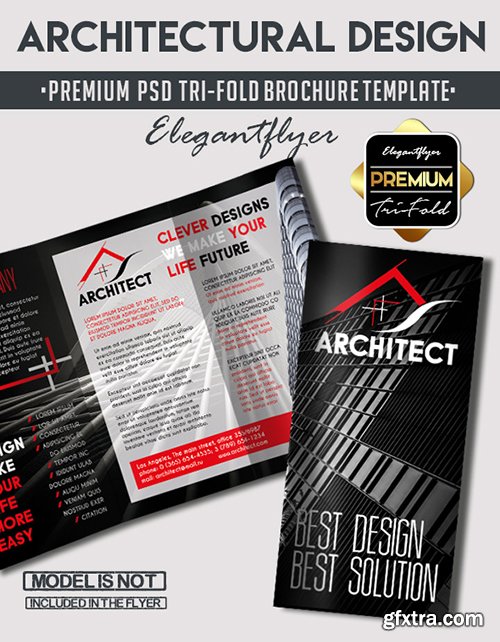 Architectural Design – Premium Tri-Fold PSD Brochure Template