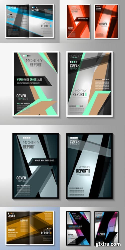Brochure Template, Flyer Design or Depliant Cover for Business