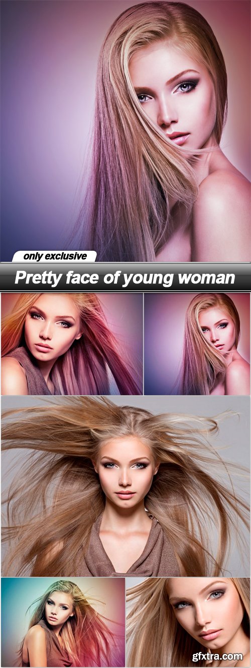 Pretty face of young woman - 5 UHQ JPEG