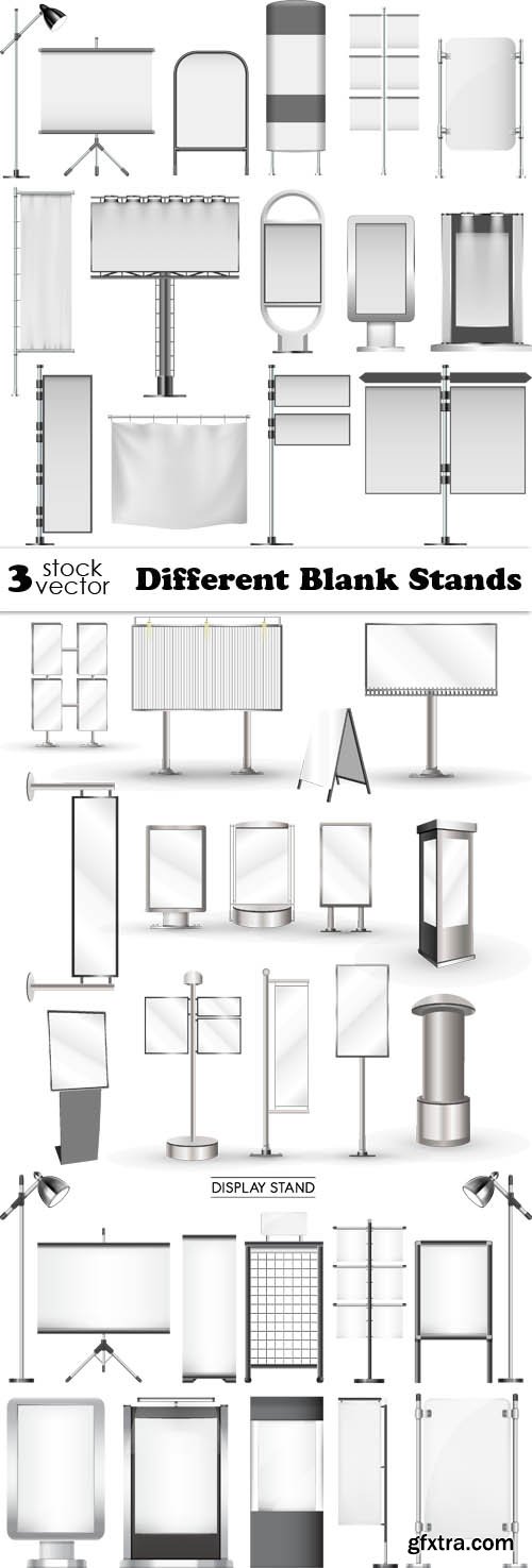 Vectors - Different Blank Stands