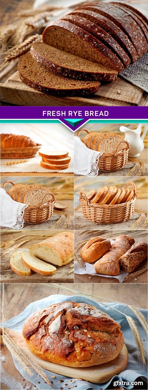 Fresh rye bread 8x JPEG