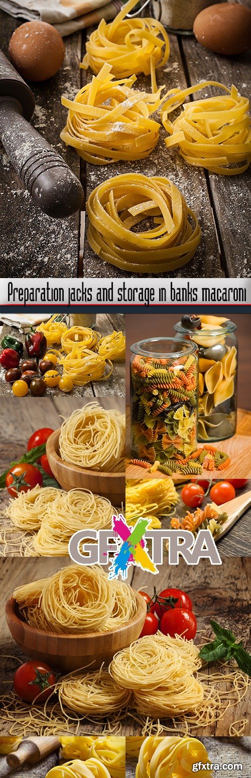 Preparation jacks and storage in banks macaroni