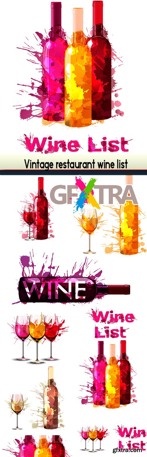 Vintage restaurant wine list