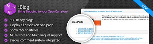iBlog v2.7.3 - The Smart Choice For Blogging - OpenCart Extension