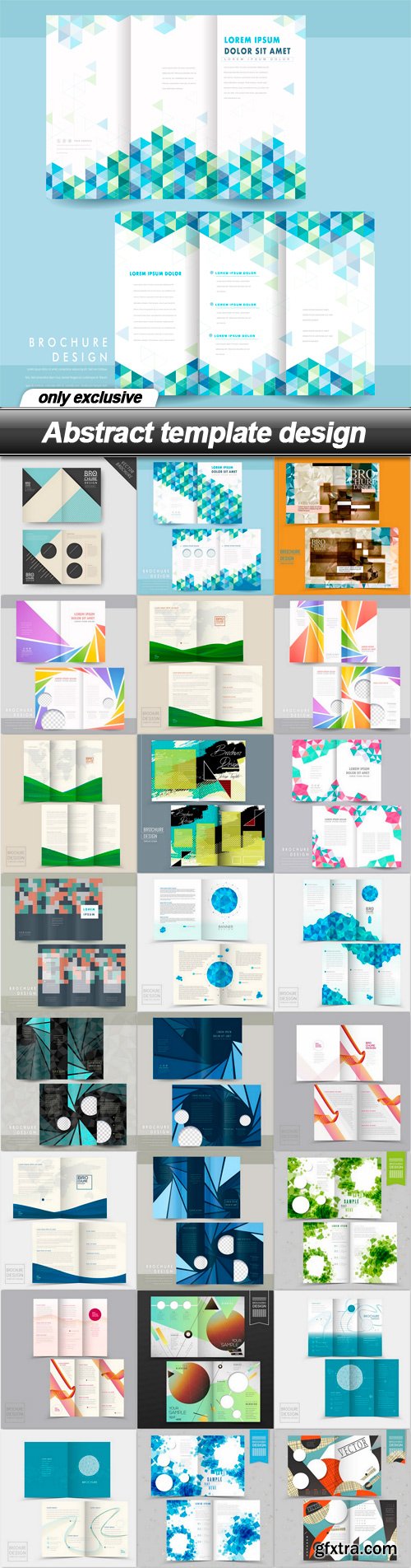 Abstract template design - 25 EPS