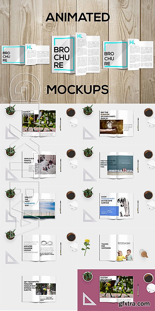 CM - Animated Brochure Mockups PACK 674035