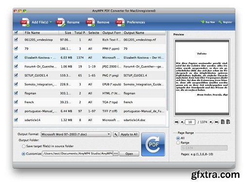 AnyMP4 PDF Converter 3.1.80 (Mac OS X)