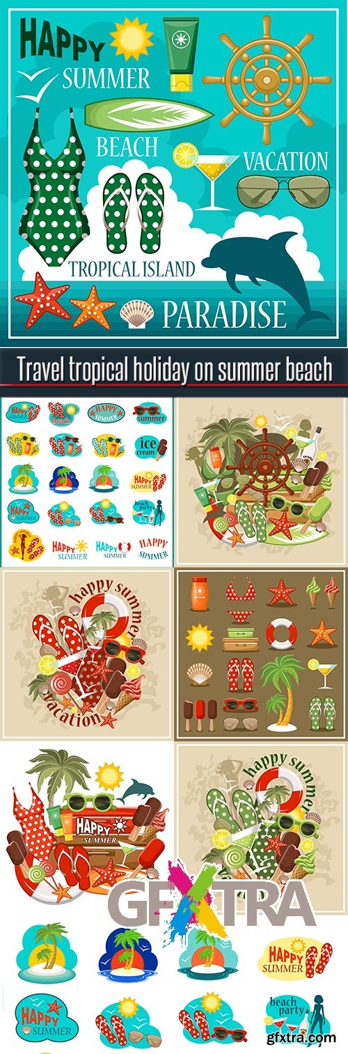 Travel tropical holiday on summer beach