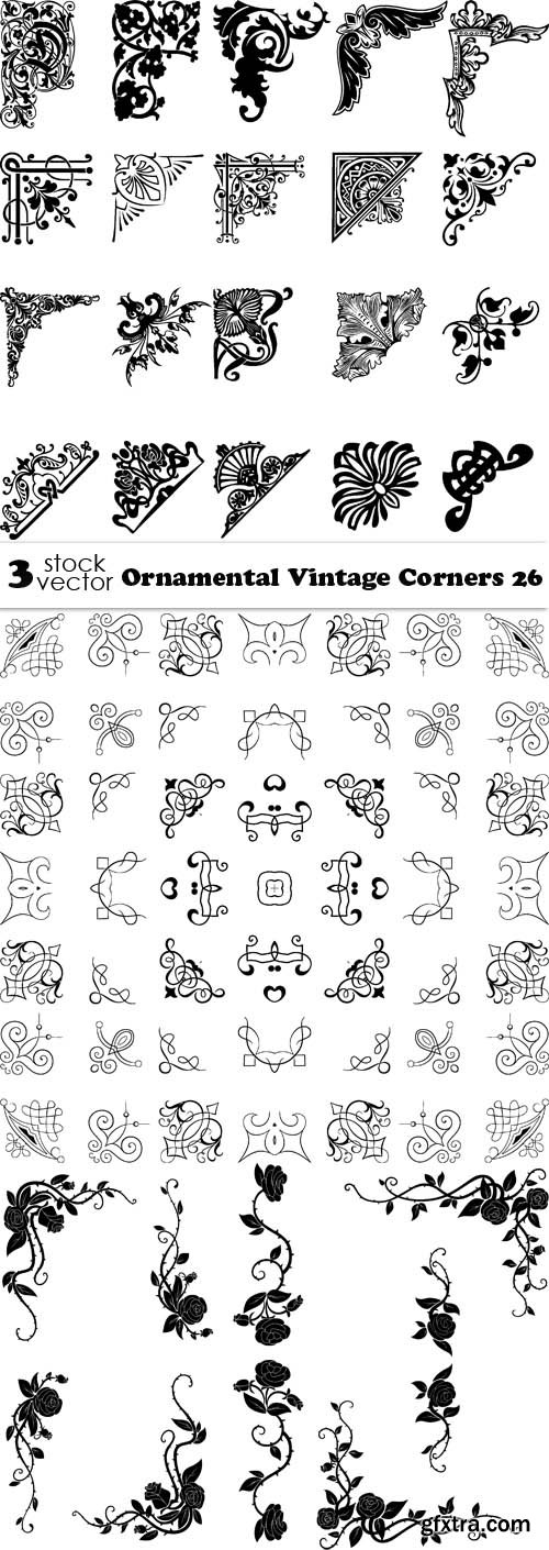 Vectors - Ornamental Vintage Corners 26