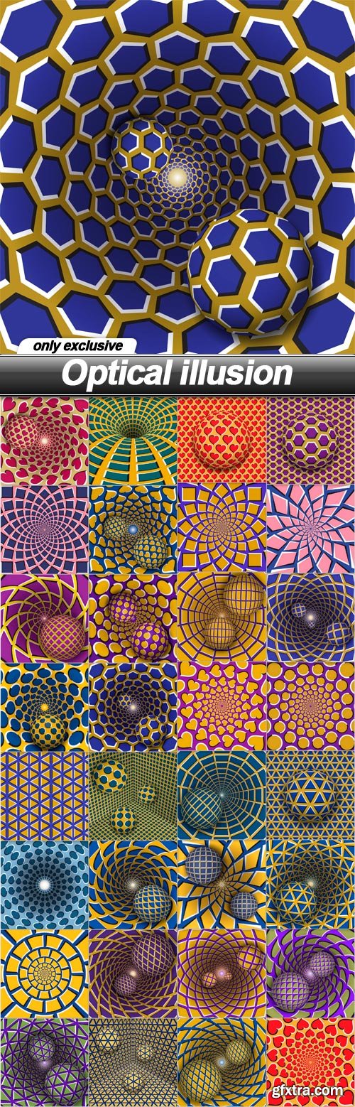 Optical illusion - 32 EPS