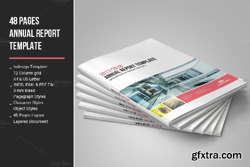 CreativeMarket 48 Pages Annual Report Template 682531