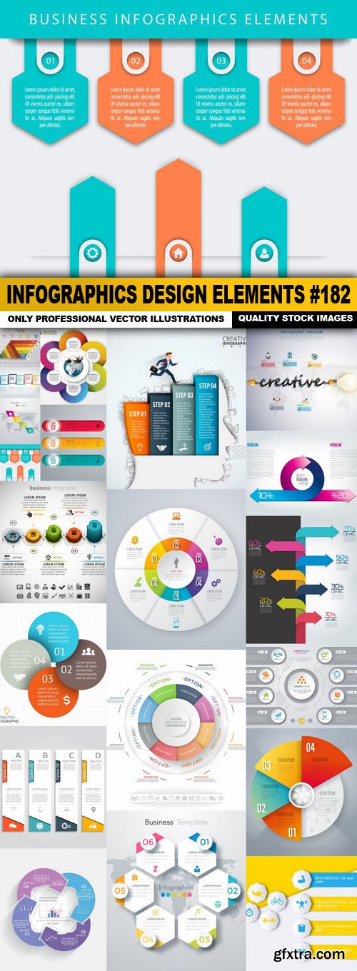 Infographics Design Elements #182 - 20 Vector