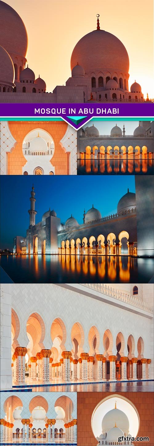 Mosque in Abu Dhabi 7x JPEG