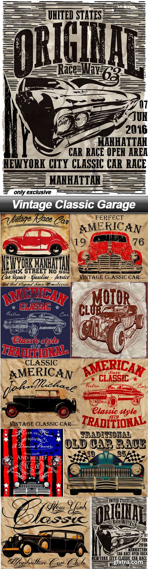 Vintage Classic Garage - 10 EPS