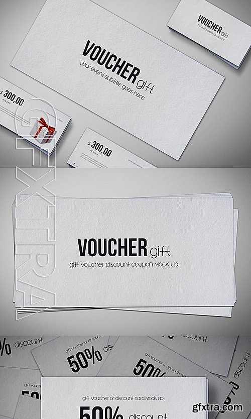 CM - Gift voucher Mock Up Pack 685902