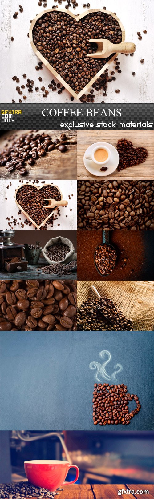 Coffee Beans - 10 x JPEGs