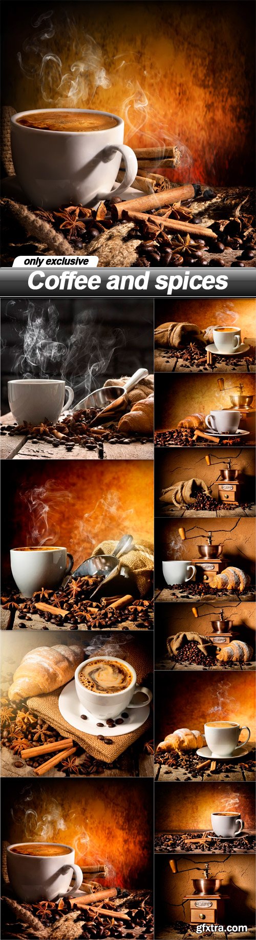 Coffee and spices - 12 UHQ JPEG