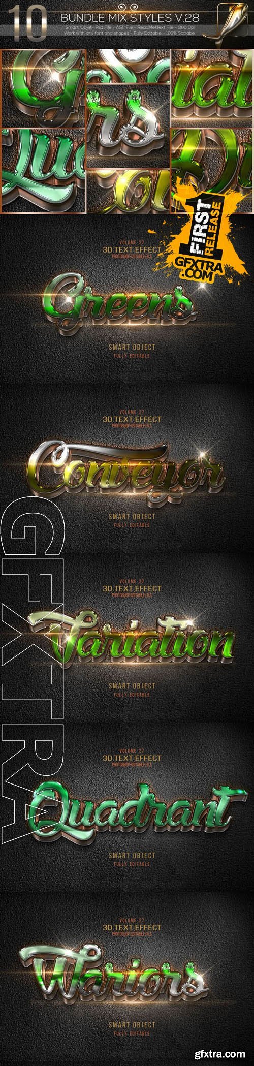 Graphicriver 10 3D Text Styles V.28 11239568