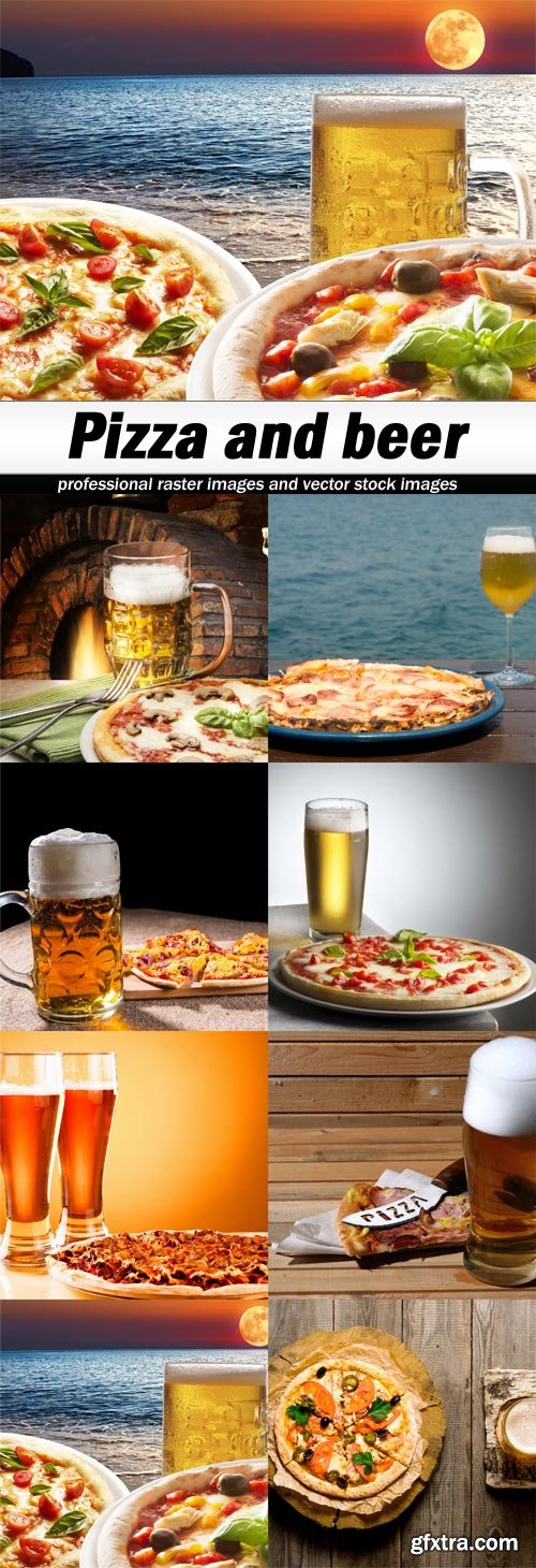 Pizza and beer-8xJPEGs