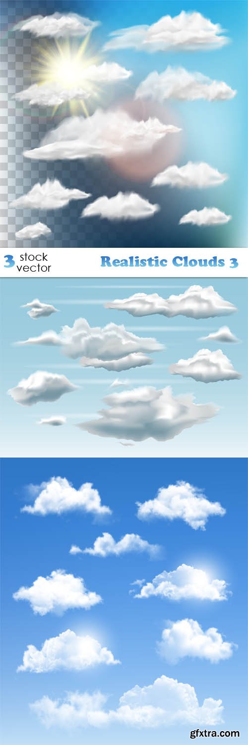Vectors - Realistic Clouds 3
