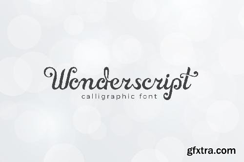 CreativeMarket Wonderscript Calligraphic Font 684073
