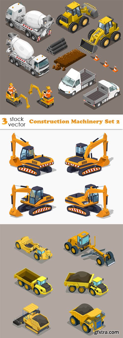 Vectors - Construction Machinery Set 2