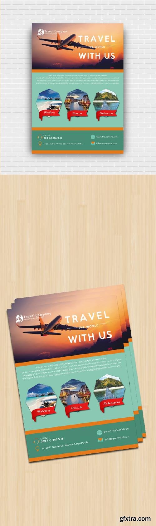 CreativeMarket Travel Tour Flyer 683177