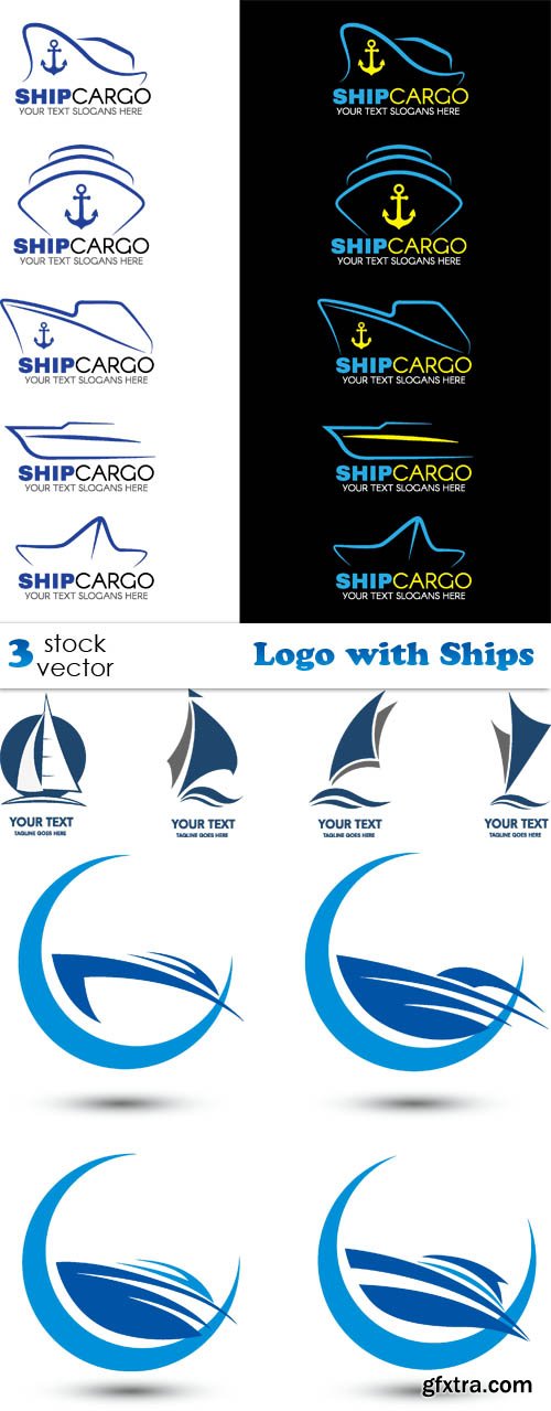 Vectors - Logo with Ships