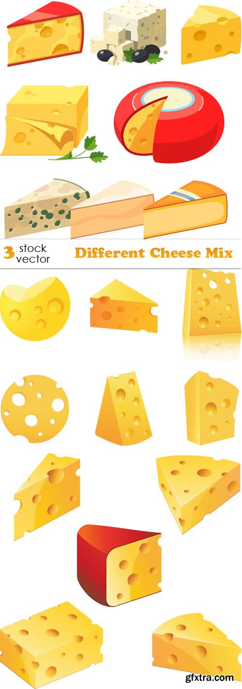 Vectors - Different Cheese Mix