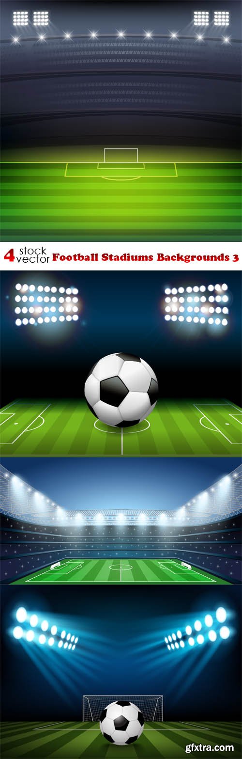 Vectors - Football Stadiums Backgrounds 3