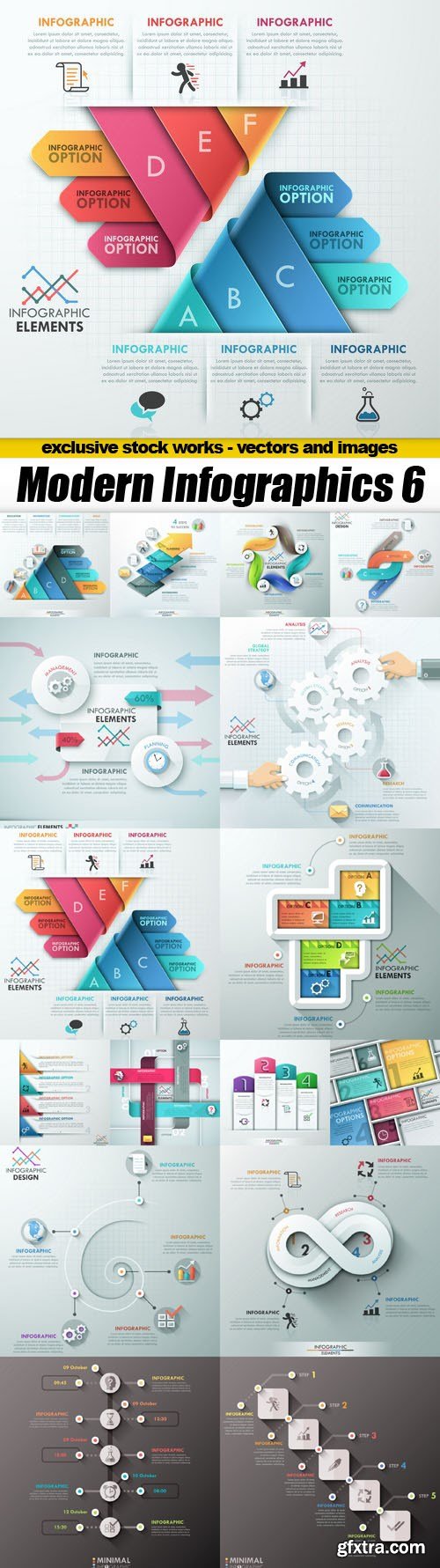 Modern Infographics 6 - 16xEPS