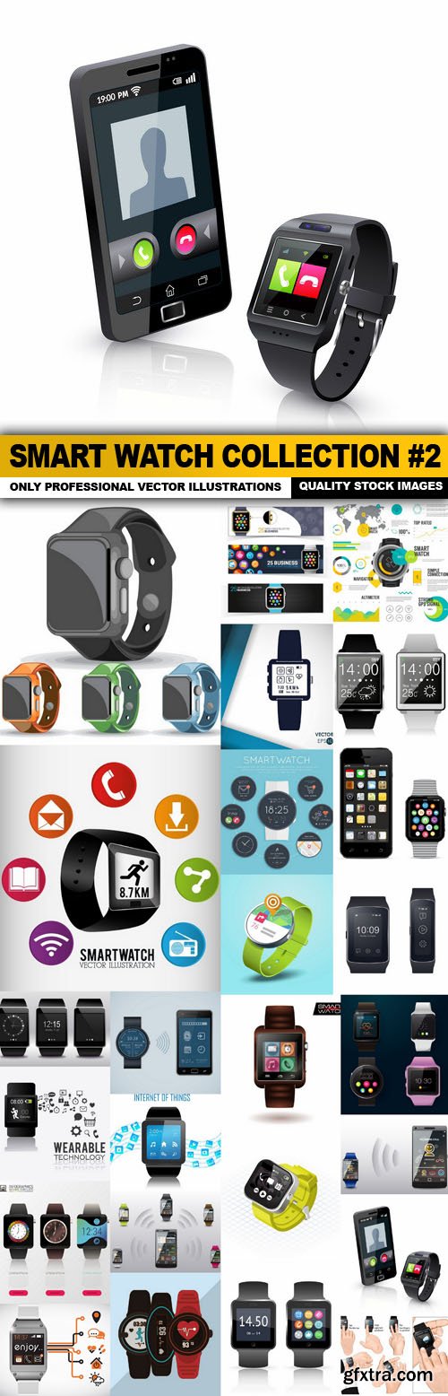 Smart Watch Collection #2 - 25 Vector