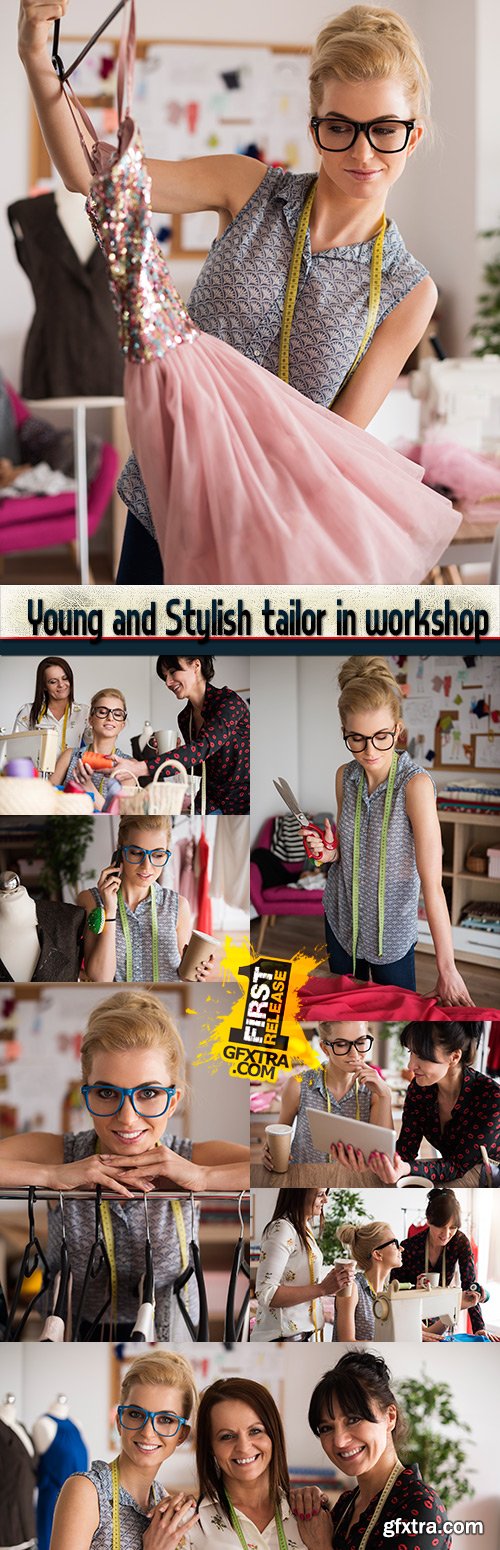 Young and Stylish tailor in workshop