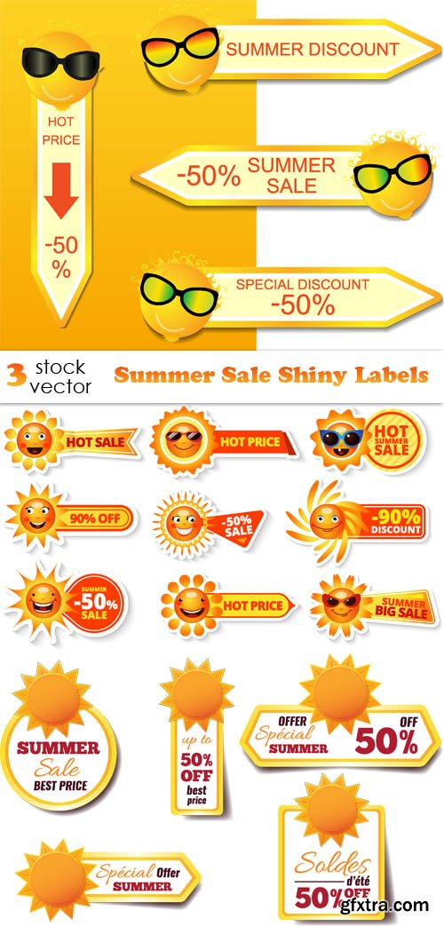 Vectors - Summer Sale Shiny Labels